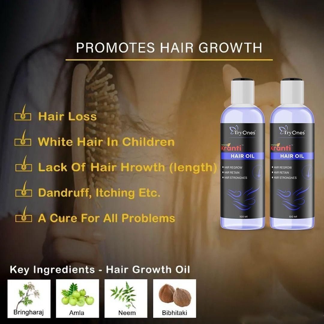 TryOnes Natural Kranti Hair Oil 100ml (Pack of 2)