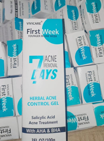 Flow Week Salicylic Acid Acne Treatment Gel 30 Gram (Pack of 2)