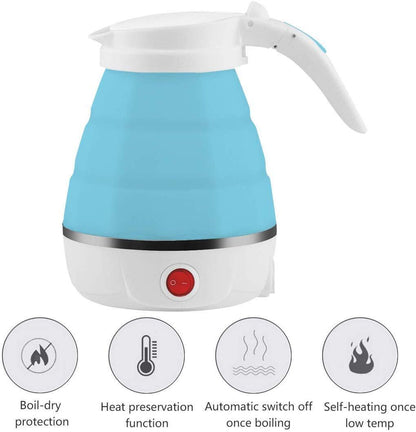 Electric Kettle - Silicone Foldable Electric Water Kettle (600 ml)