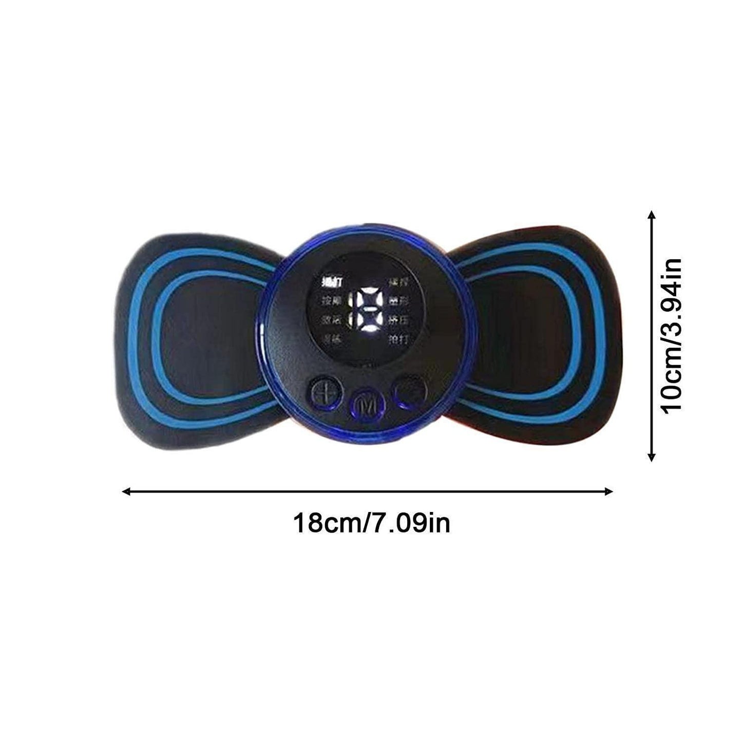 Rechargeable Mini Massager - 8 Modes & 19 Strength Levels for Pain Relief