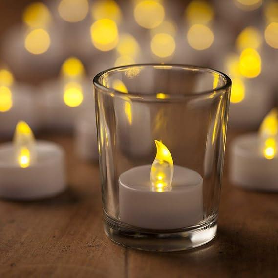 Battery Operated LED Candle Diyas - Decorative Lights (Pack of 12)