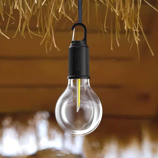 Decorative Hanging Bulb with 3 Modes Tent Lamp for Camping (Pack of 1)