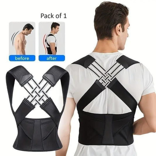 Adjustable Back Posture Corrector / Slouching Relieve Pain Belt for Women & Men