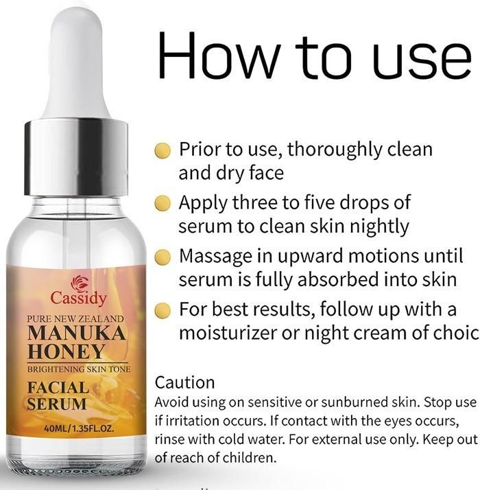 CASSIDY Manuka Honey Facial Serum 40ML (Pack of 2)