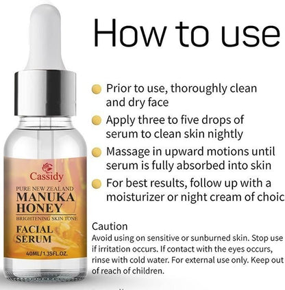 CASSIDY Manuka Honey Facial Serum 40ML (Pack of 2)