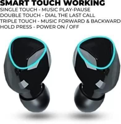 M10 TWS Wireless Bluetooth Earphones with Touch Control, Noise Reduction, Digital Display, and Stereo Sound - Black