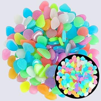 Mixed Color Glow Rocks for Decorations DIY Decorative Pebbles