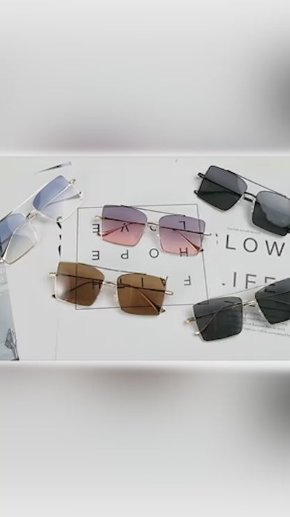 UV Protection Retro Square Sunglasses