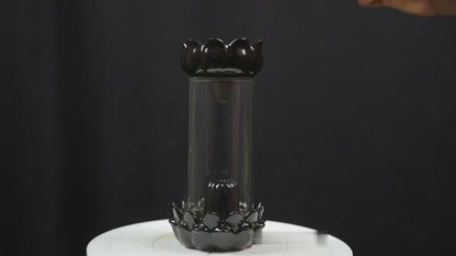 Ceramic Smoke Backflow Incense Burner Shivling Holder With 30 Cones