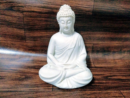 Meditating Lord Buddha Polyresin Statue - Decorative Buddha Idol