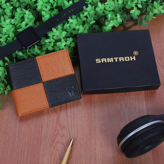 SAMTROH Formal Multicolor Artificial Leather Wallet