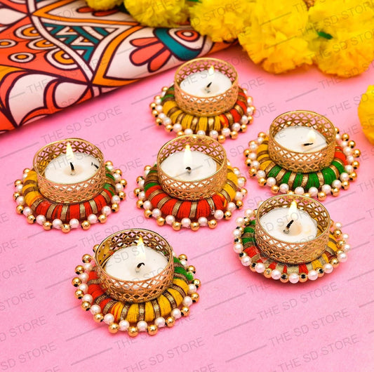 Decorative Candle For Pooja (Set of 4)