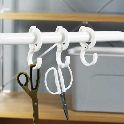 Plastic S Shaped Lock Hanger Hooks (Pack of 5)