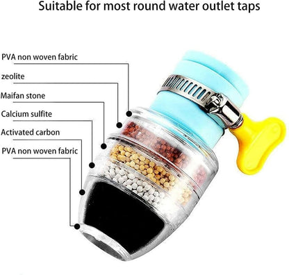 Water Clean Purifier Filter Six Layer Water Filter Faucet