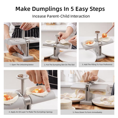 Double Head Automatic Dumpling Maker Mold Machine