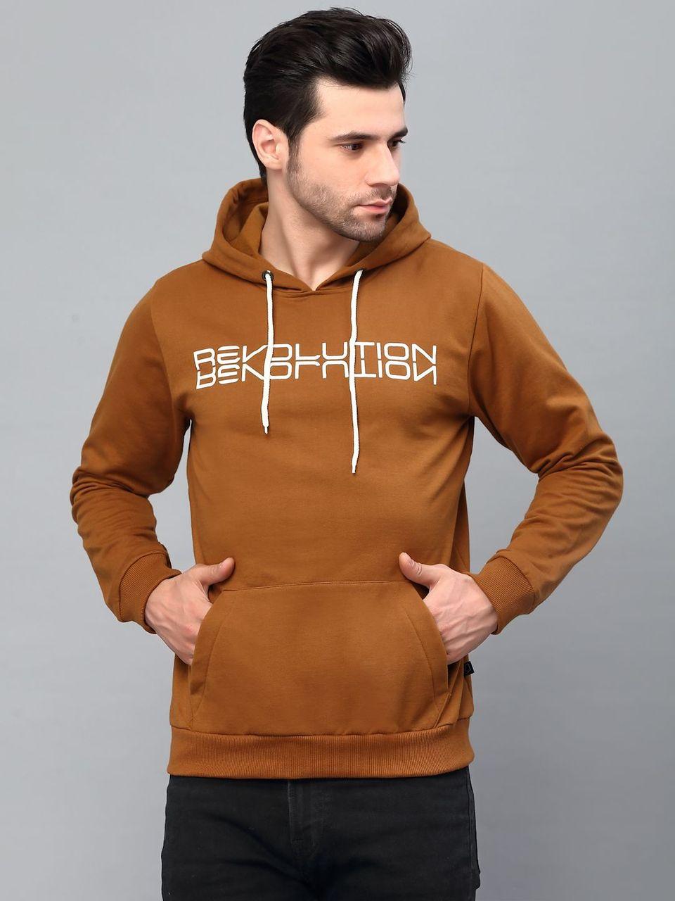 Fleece Printed Full Sleeves Regular Fit Sweatshirts