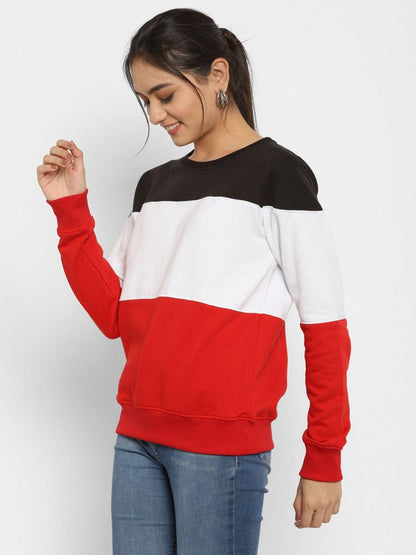 Popster Fleece Women's Multicolor Sweatshirt