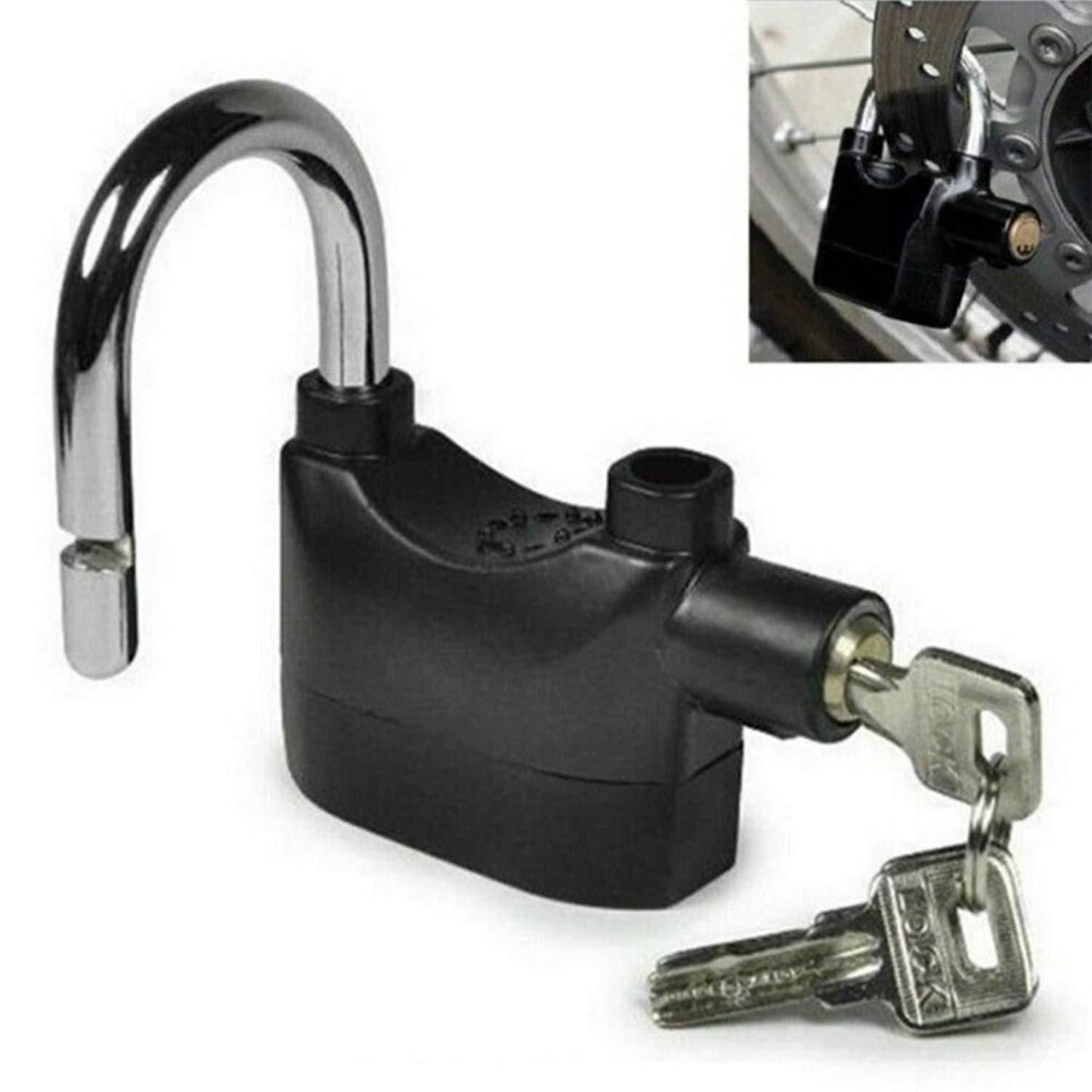 Anti-Theft Lock - Security Padlock with Alarm Siren and Motion Sensor for Home Security