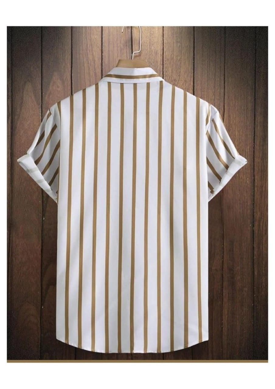 Men's Lycra Printed Half Sleeves Shirt