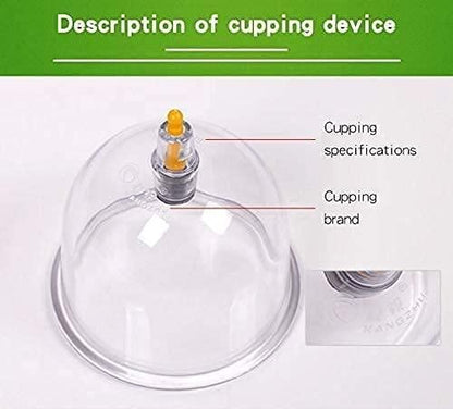 12 Cupping Cups Acupuncture with Extension Tube