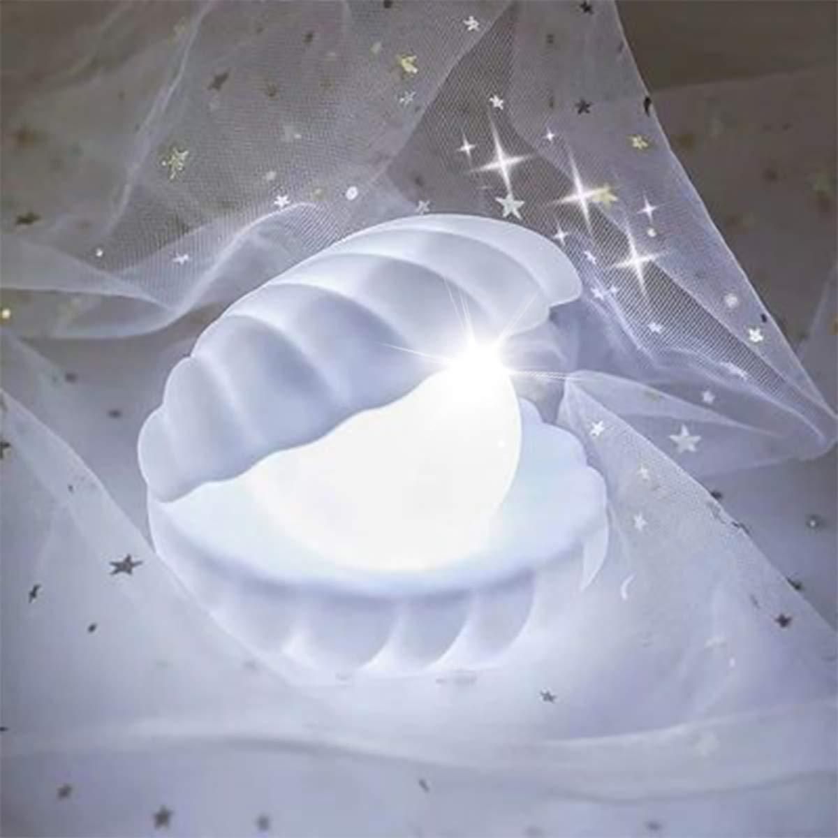 Mist Pearl Shell Bedside Night Lamp