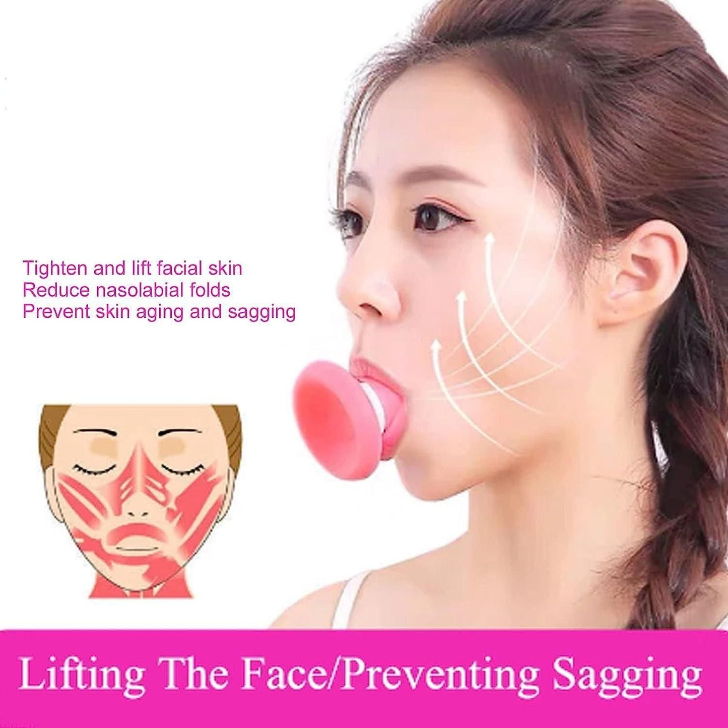 Facial Jaw Exerciser: Silicone Breathing Type Face Slimmer