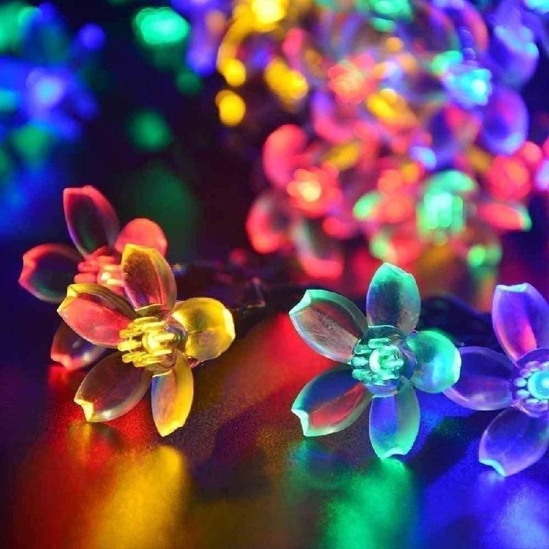 4-Meter Blossom Flower Fairy String Lights: LED Christmas Lights for Diwali Home Decoration