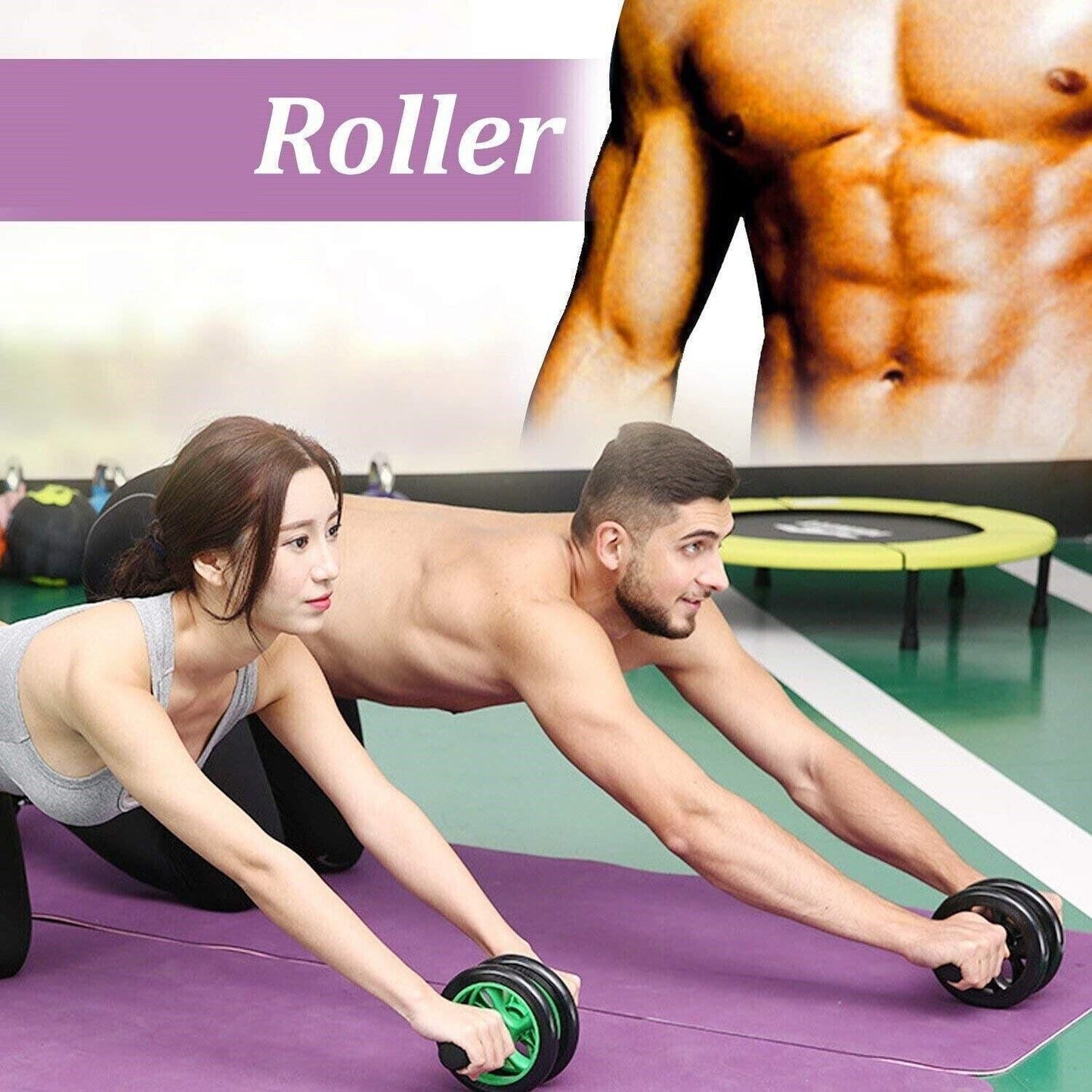 Ab Roller with Knee Mat