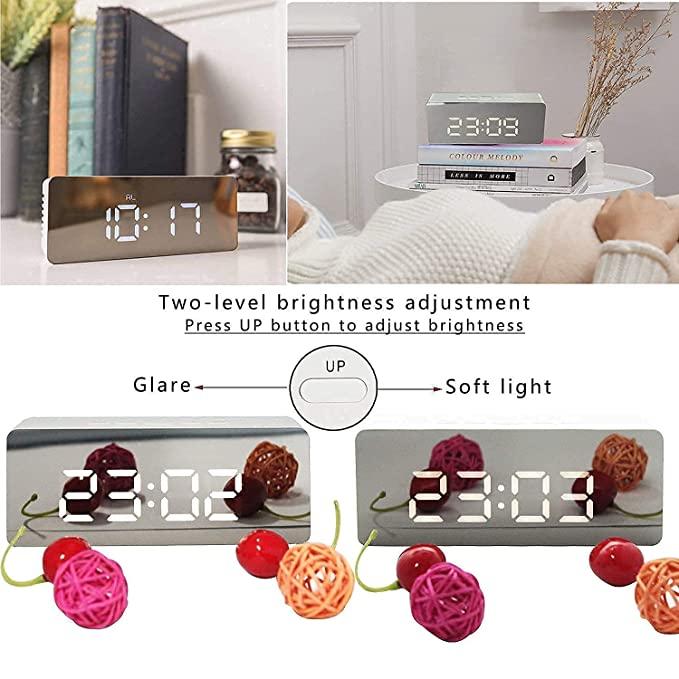Digital Smart Back Light Table Mirror Alarm Clock