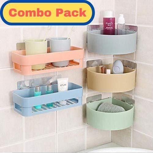 Triangle Wall Mount Storage Basket Combo Pack