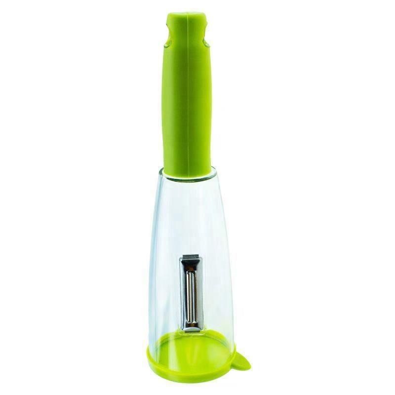 Multifunction Kitchen Vegetable and Fruit Peeler with No-Mess Peeling and Storage Container