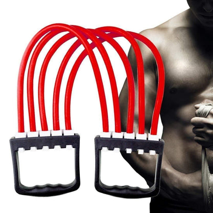 Adjustable Multi-Function 5 Rubber Tubes Chest Expander