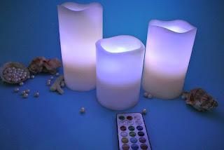 LED Pillar Luma Candle Lamp for Romantic Night