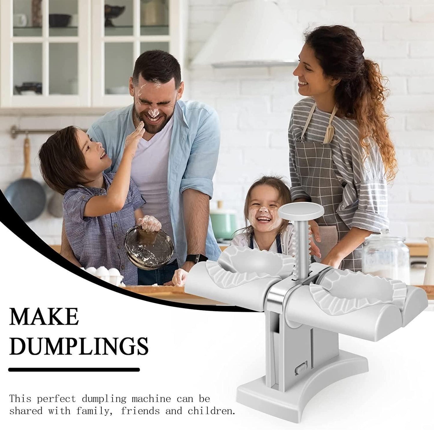 Double Head Automatic Dumpling Maker Mold Machine