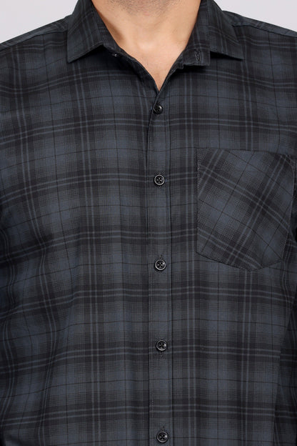 Gasperity Cotton Checks Full Sleeves Men's Casual Shirt