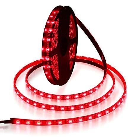 4 Meter Red Color Plastic LED Strip Light With Adaptor