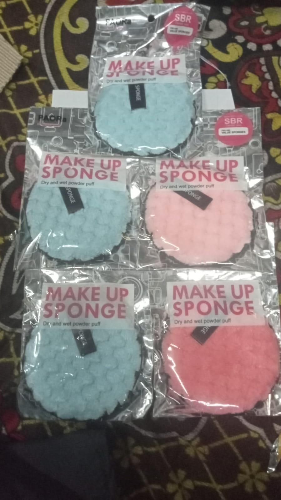 Microfiber Reusable Makeup Removal Sponge Pads For Deep Cleansing (Pack of 3)