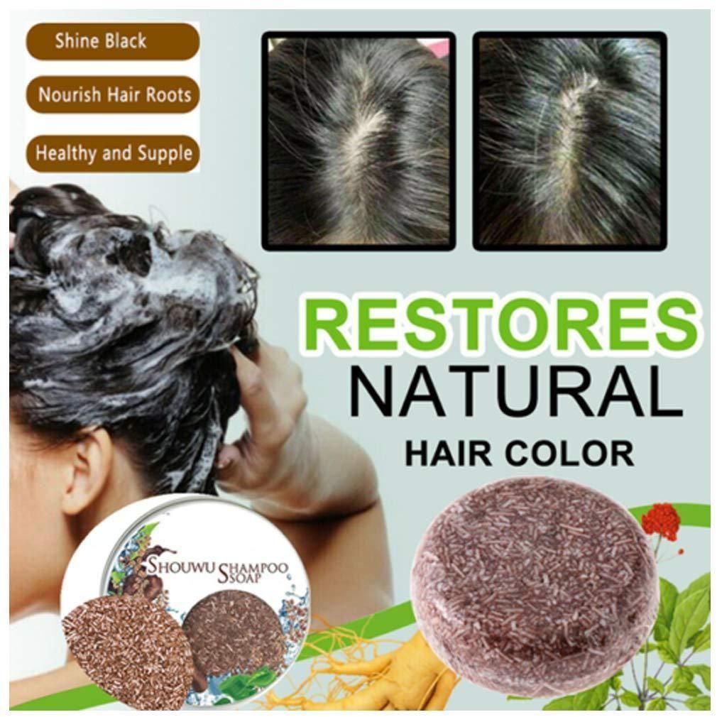 Organic Grey Reverse Shampoo Bar - Natural Organic Conditioner And Repair Care (Pack of 1)
