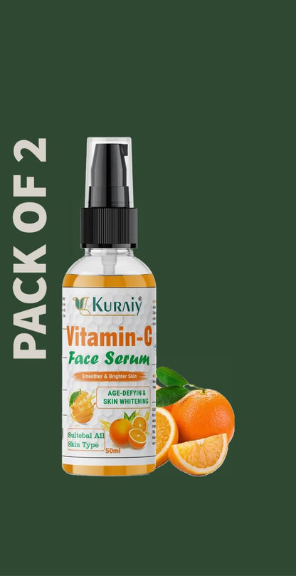 Kuraiy Organic Vitamin-C  Face Serum (Pack of 2)