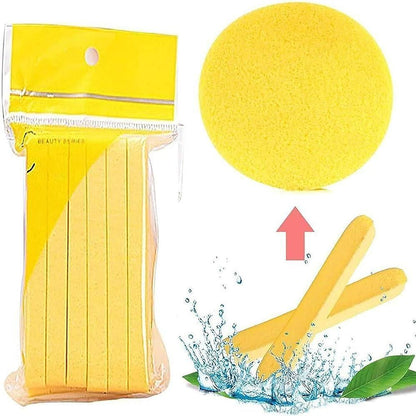 12-Piece Compressed Facial Sponge, Face Cleansing Sponges with Storage Container