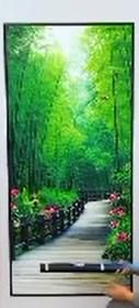 Bamboo Road Canvas Painting Wall Art