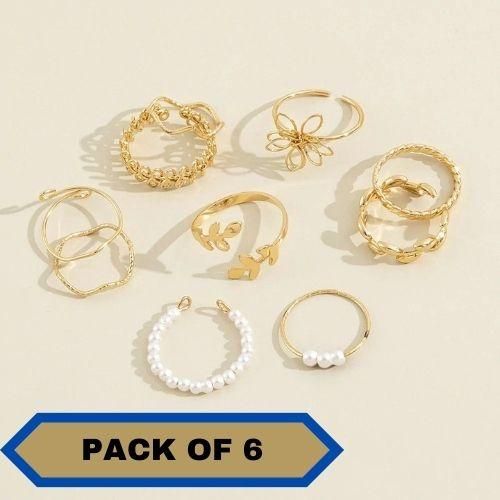 Combo Pack Of Rings(Pack Of 10)