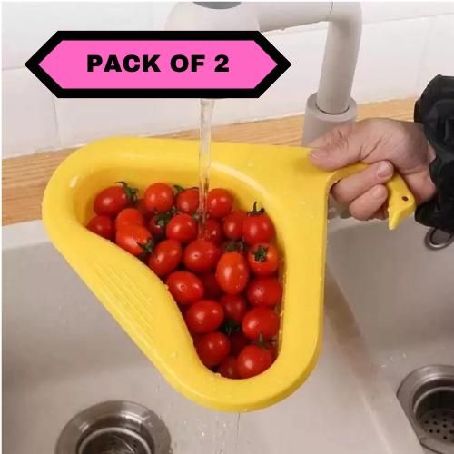 Plastic Kitchen Sink Organizer Corner Dish (Pack of 2)
