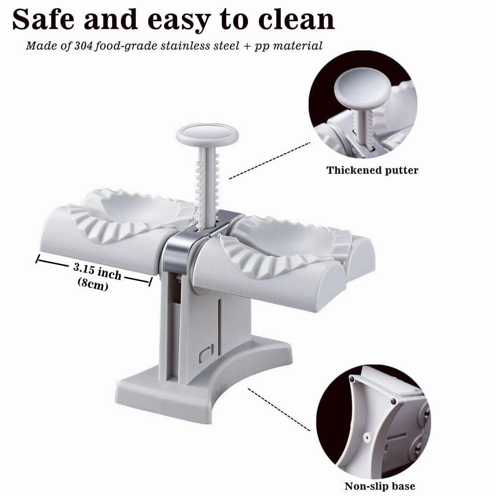 Double Head Automatic Dumpling Maker Mold Machine