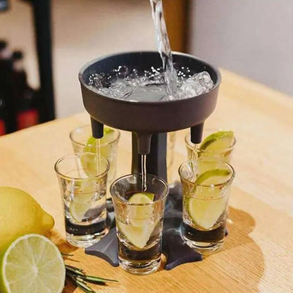 6-shot Wine Glass Dispenser and Tray