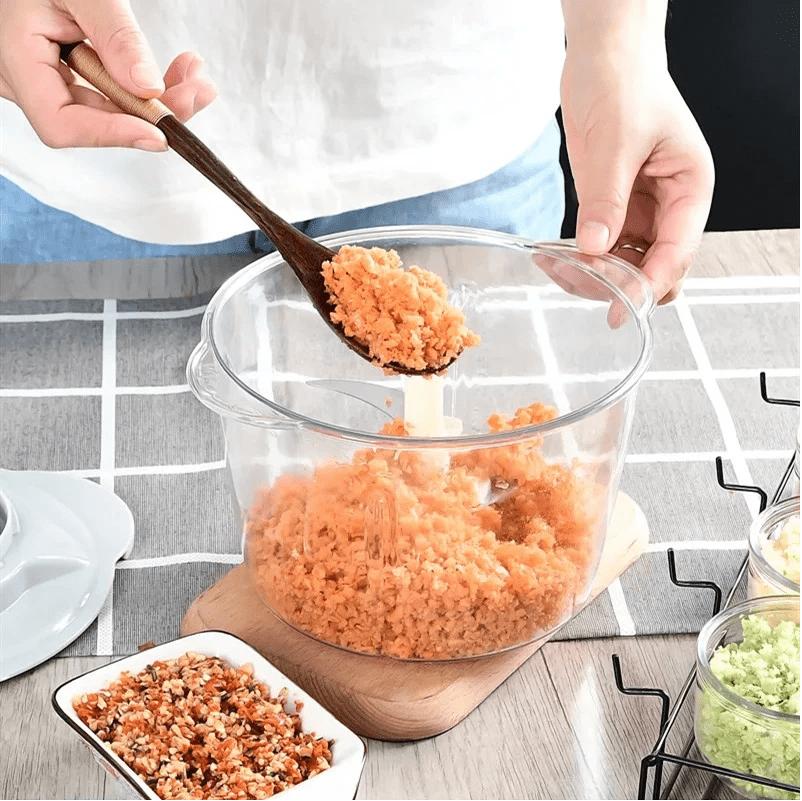 Large Manual Hand-Press Steel Food Chopper: Versatile Vegetable Mixer and Cutter