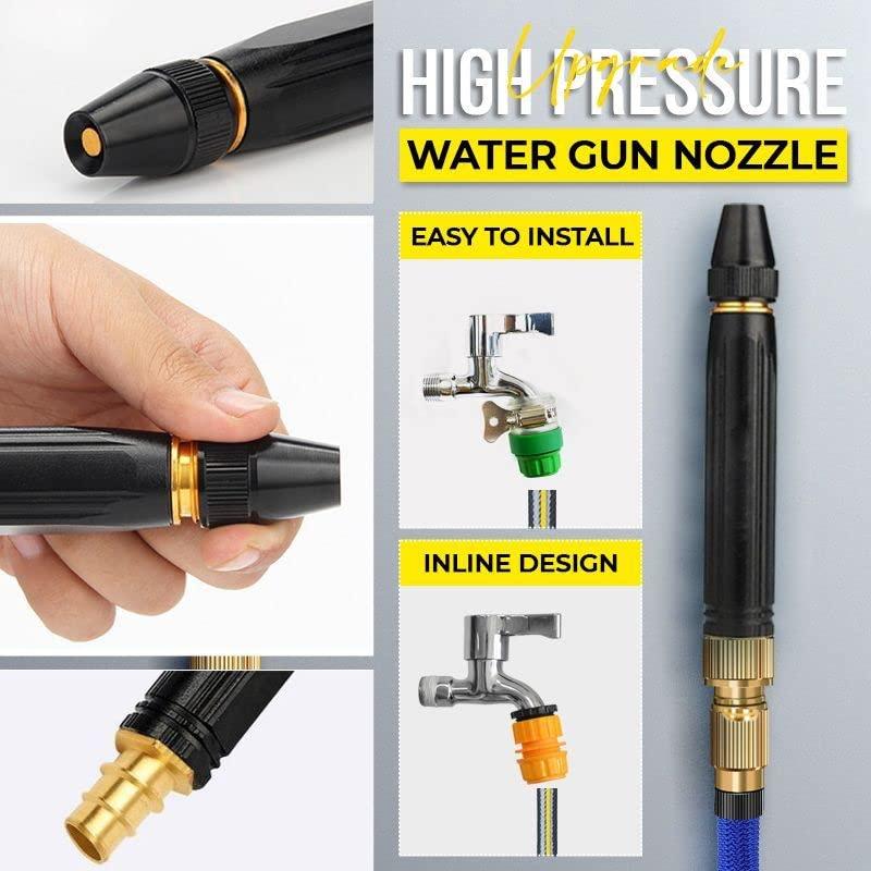 Portable High Pressure Washing Water Nozzle (Black)