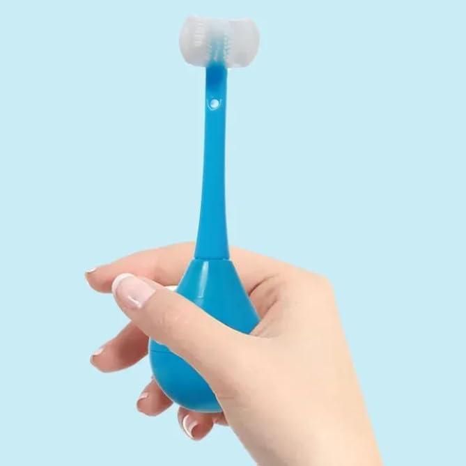 Three Sides Soft Silicone Toothbrush (Pack of 2)