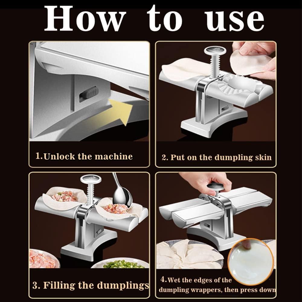 Double Head Automatic Dumpling Maker Mold Machine