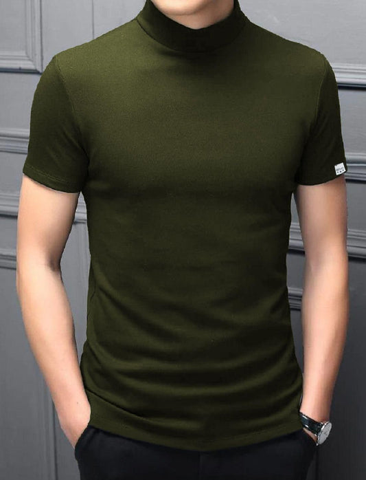 Clafoutis Polyester - Dry Fit Solid Half Sleeves Men's Round Neck T-Shirt